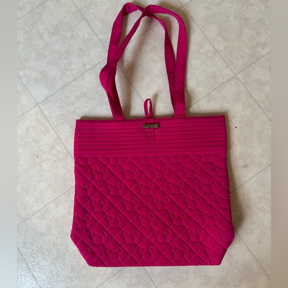 Pink Quilted Tote Bag